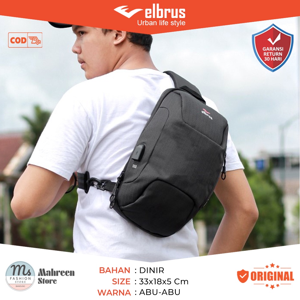Tas Selempang Pria Tas Crossbody Tas Waist Bag Pria - Elbrus | TL 777
