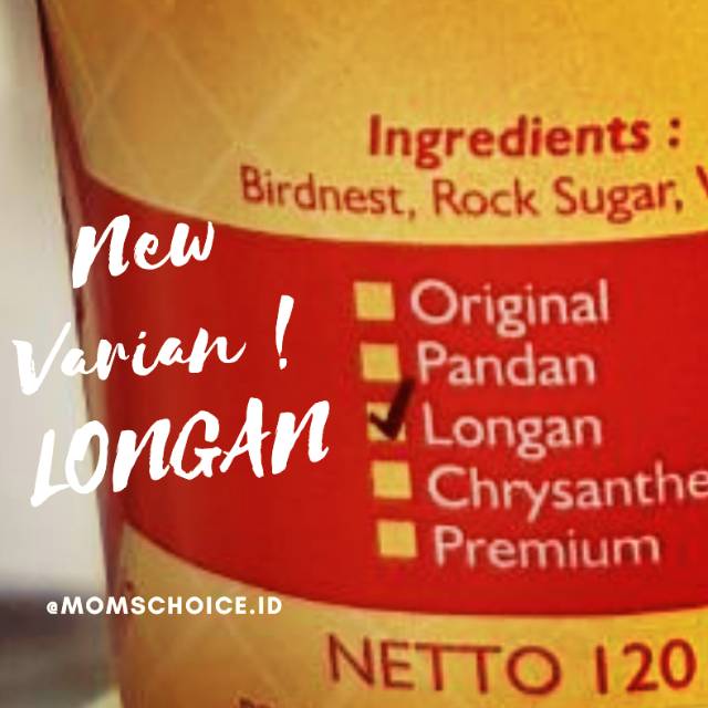 

Minuman Birdnest sarang walet mom's choice rasa longan