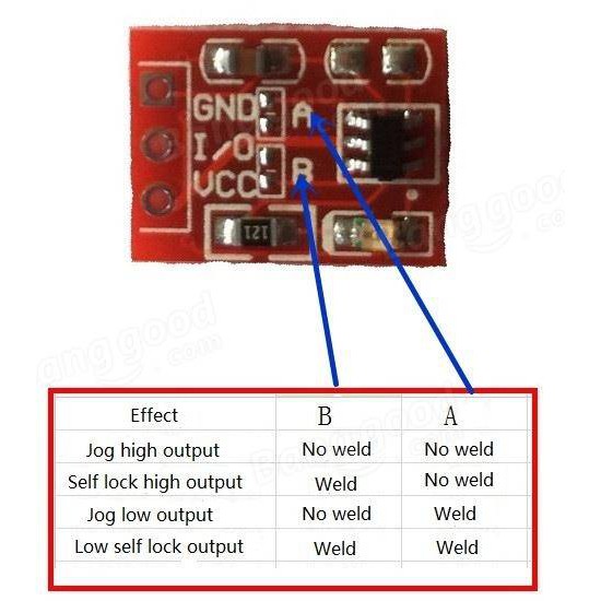 TTP223 Touch button Module Capacitor type Single Channel Self Locking