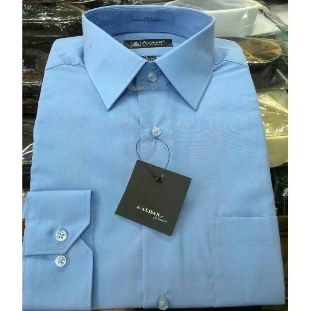 Jual Kemeja Alisan Polos Reguler Lengan Pendek Warna Biru Muda Kota Cilegon Maukuuu Tokopedia