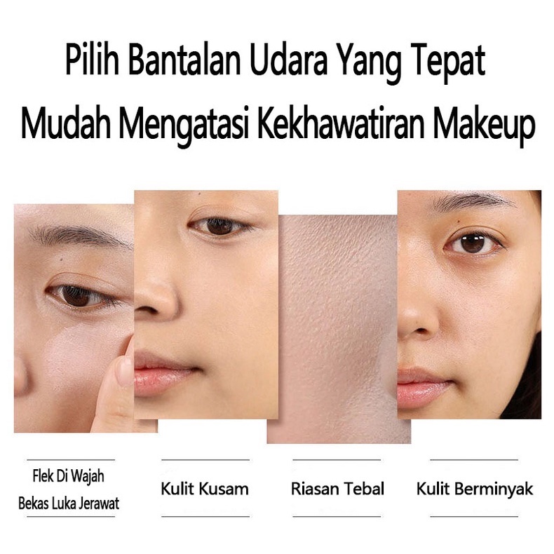 【BPOM】YZS Oil Control Double Powder Make Up Pressed Powder Matte Bedak Padat / UV Cushion Cover/ Cushion/Bedak Glowing Tahan Lama Anti Air Images Professional Compact Bedak Powder Foundation Waterproof 【 Free Delivery+ COD + dikirim dalam 24 jam】