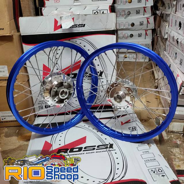 Velg Variasi Vixion New/Vixion Old JariJari Chrome Velg Blue Dark