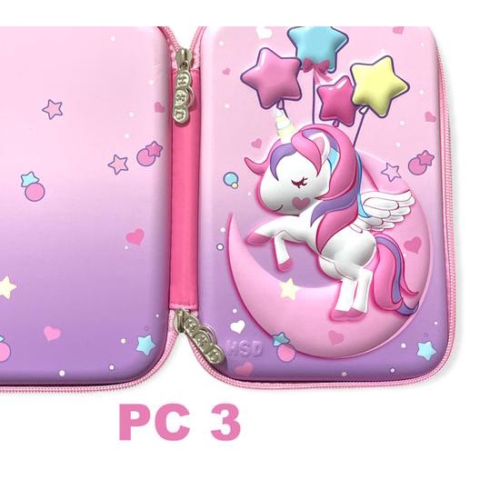 

➮ Pencil Case / kotak pensil EMBOSS 6D Timbul Unicorn, Lol, Frozen - PC13 ☀