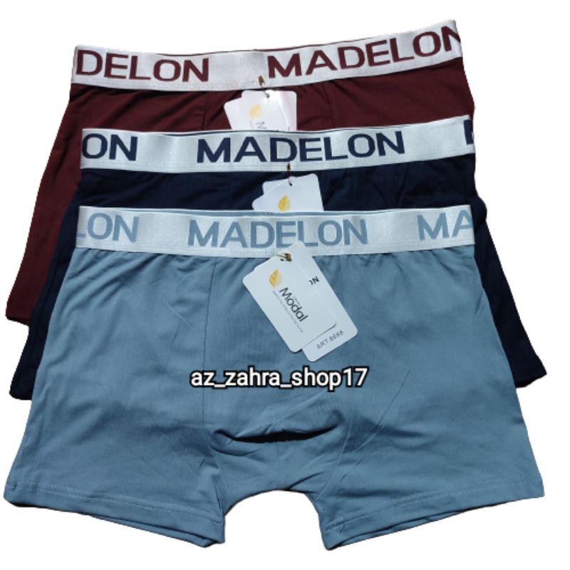 3pc Celana dalam Boxer Briefs madelon art 8688