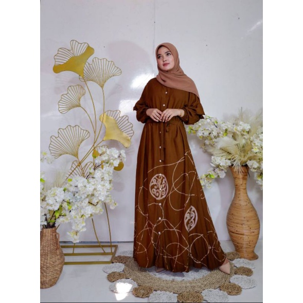 Gamis Twill Ori / Gamis Batik Pekalongan / Pevo Batik