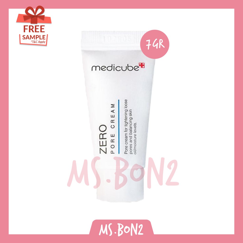 MEDICUBE Zero Pore Cream 7gr  | Travel Trial Mini Sample Size Kit Set Korea Pads Pad Red Serum Foam