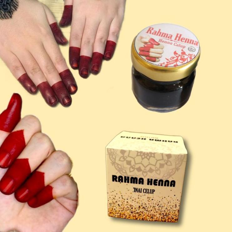 ➹ HENNA CELUP / INAI CELUP HALAL SAH UNTUK SHOLAT (BESAR 50ML) ✥