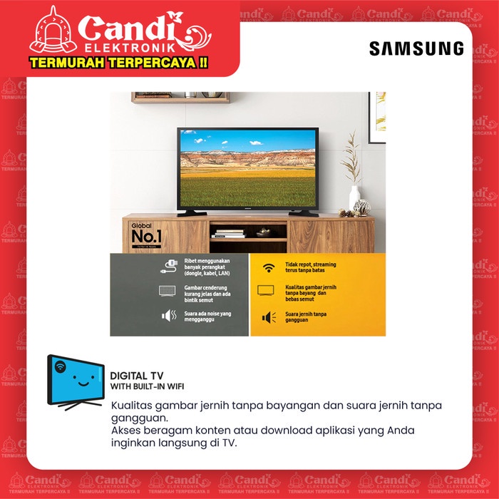 SAMSUNG HD Smart TV Led 32 Inch UA32T4500AKXXD-3