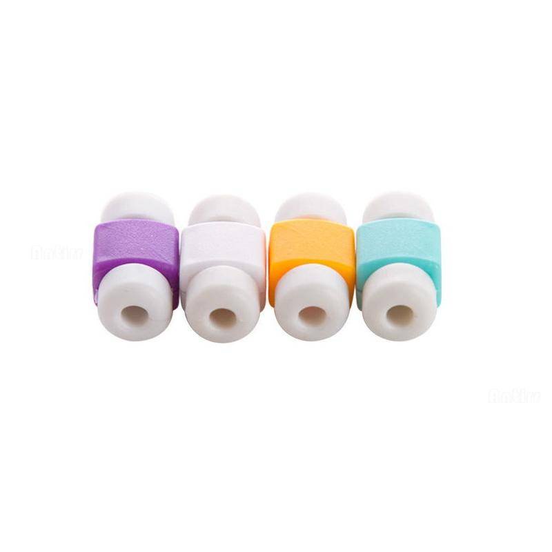 Cover Pelindung Kabel Data / Charger / Earphone Warna Acak Untuk iPhone