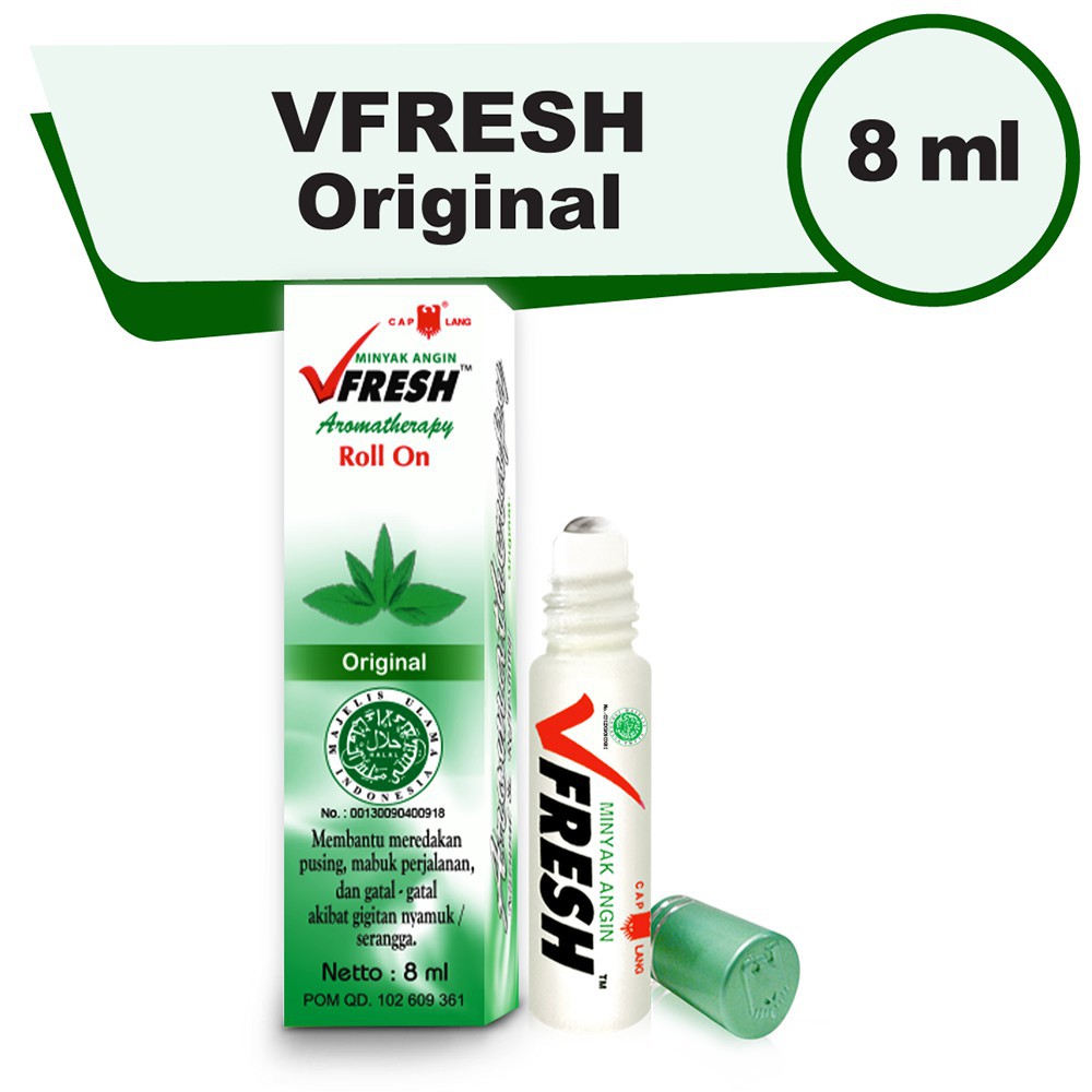 ✨LACIKOSME✨ VFRESH MINYAK ANGIN - FRESHCARE AROMATHERAPY ROLL ON BPOM ORIGINAL