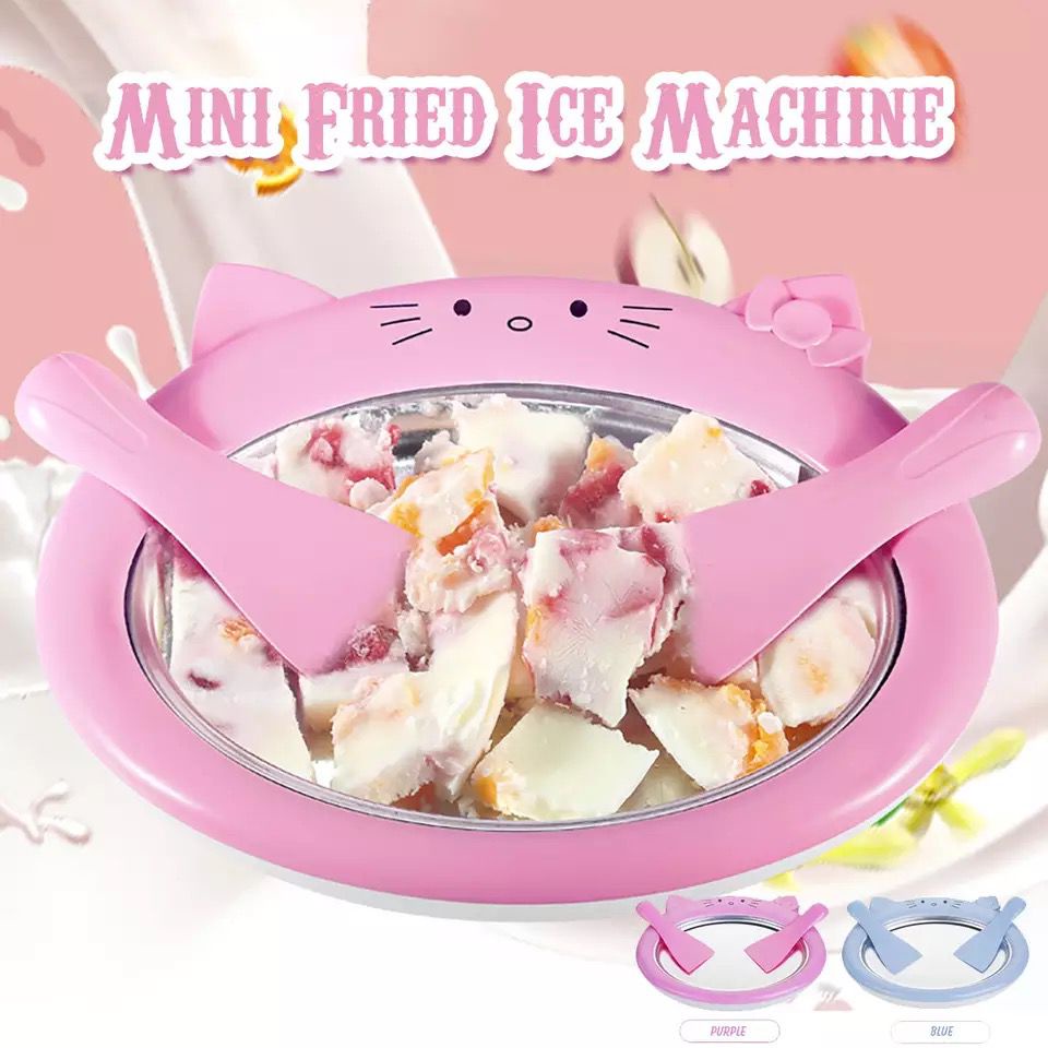 Alat Pembuat Es Krim Goreng Ice Cream Yogurt Roll Maker Homemade Mainan Anak Cewek Perempuan Masak M