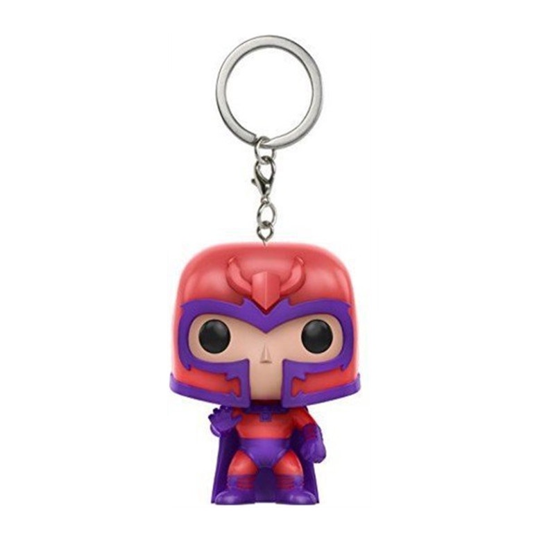 Gantungan Kunci Funko POP Super Hero X-Men Bahan PVC Dengan Magneto Wolverine