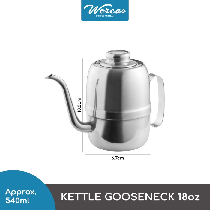

DISKON - (BISA COD) Olive Kettle Gooseneck 540ml (18oz) | Teko Leher Angsa