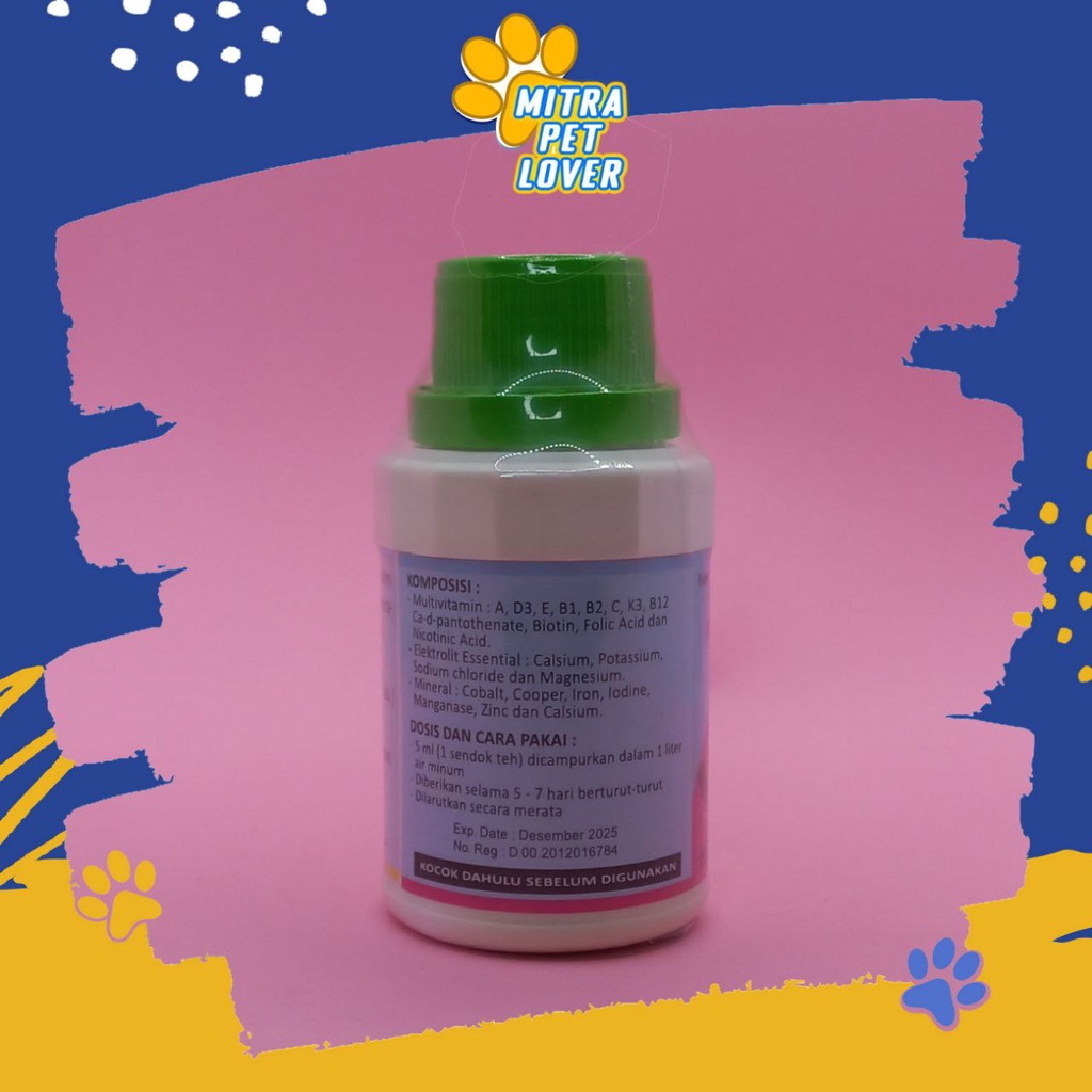 SUPLEMEN PENUMBUH BULU AYAM - GROMING 100 ML ORIGINAL - MEMPERCEPAT PERTUMBUHAN BULU AYAM CHICKEN YANG RONTOK - MENGHALUSKAN MENGUATKAN BULU UNGGAS - MURAH ASLI GARANSI KUALITAS - PET ANIMAL VETERINARY TAMASINDO OBAT &amp; VITAMIN TERNAK HEWAN MITRAPETLOVER