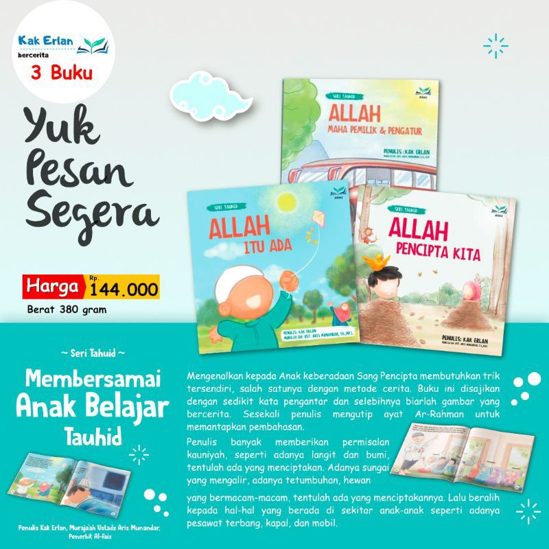 Paket buku Anak Belajar Tauhid - Membersamai Anak Belajar Tauhid
