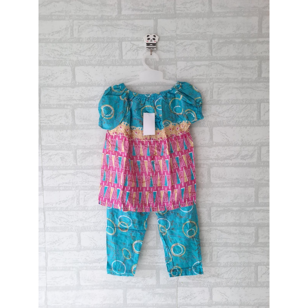 SETELAN BAJU TIDUR ANAK BABYDOL ANAK LENGAN KERUT SIZE S (2,5TH - 4TH)