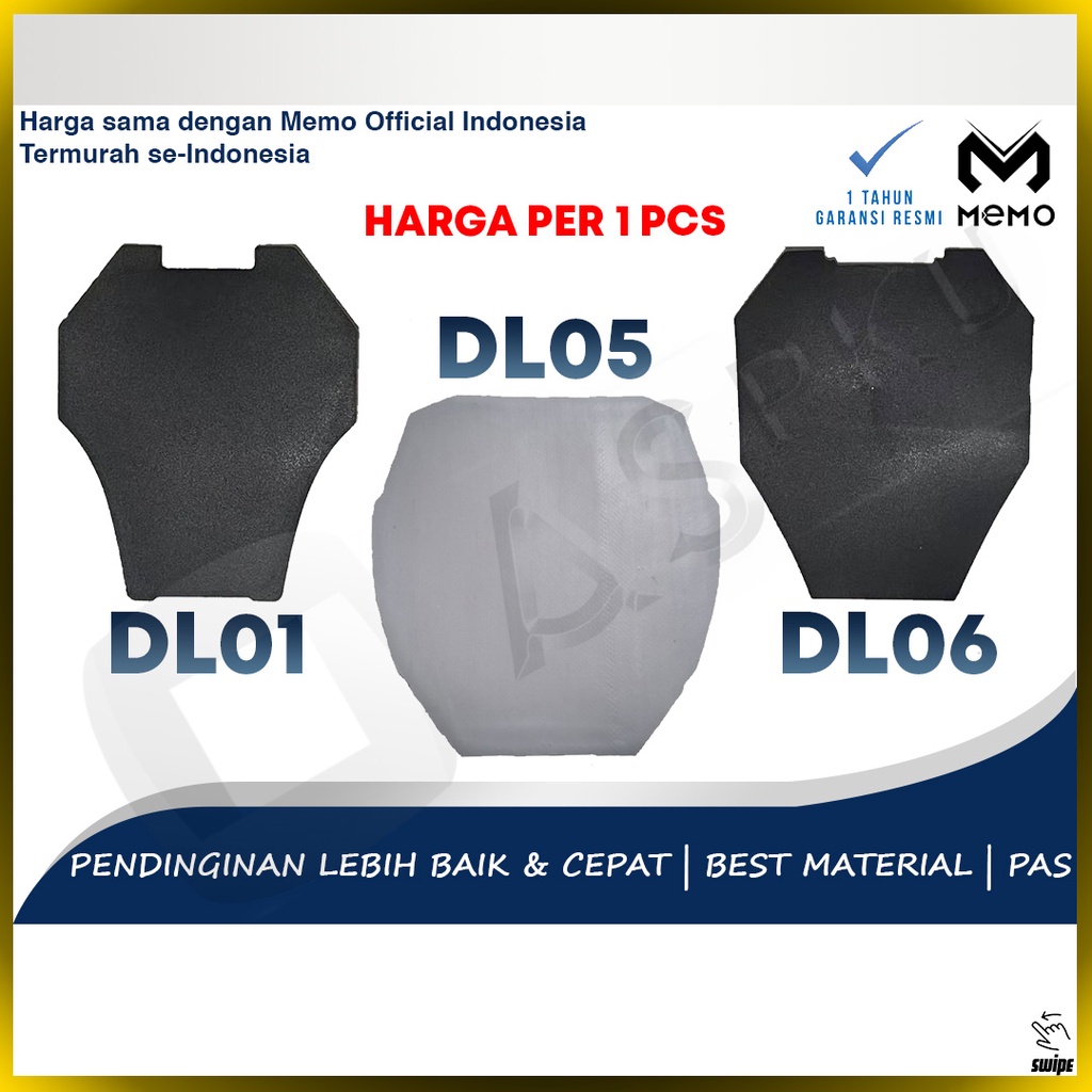 MEMO Thermal Pad Silicone DL Series  Untuk MEMO DL 01 DL 05 DL 06 Semi Conductor Cooler Cooling Fan