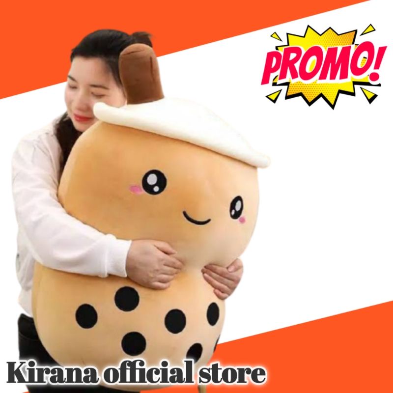 Boneka Boba Bubble Milk Tea Brown Sugar Ukuran GIANT Jumbo