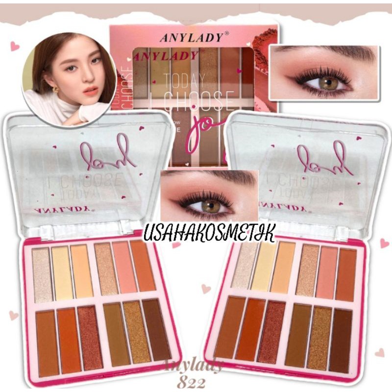 BEST SELLER EYESHADOW +BLUSHER+GLITER SWEET ORANGE ANYLADY | TODAY I CHOISE JOY  NO.8624