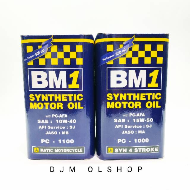 OIL BM1 MATIK PC-1100 800ML JASO MB API SJ SEA 10W-40