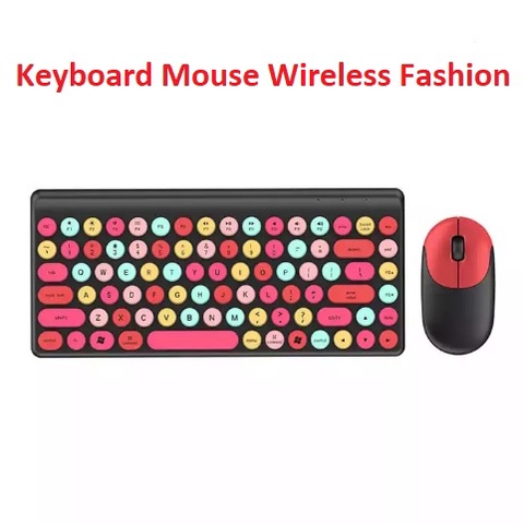 Keyboard Mouse Wireless Combo Mini Fashion