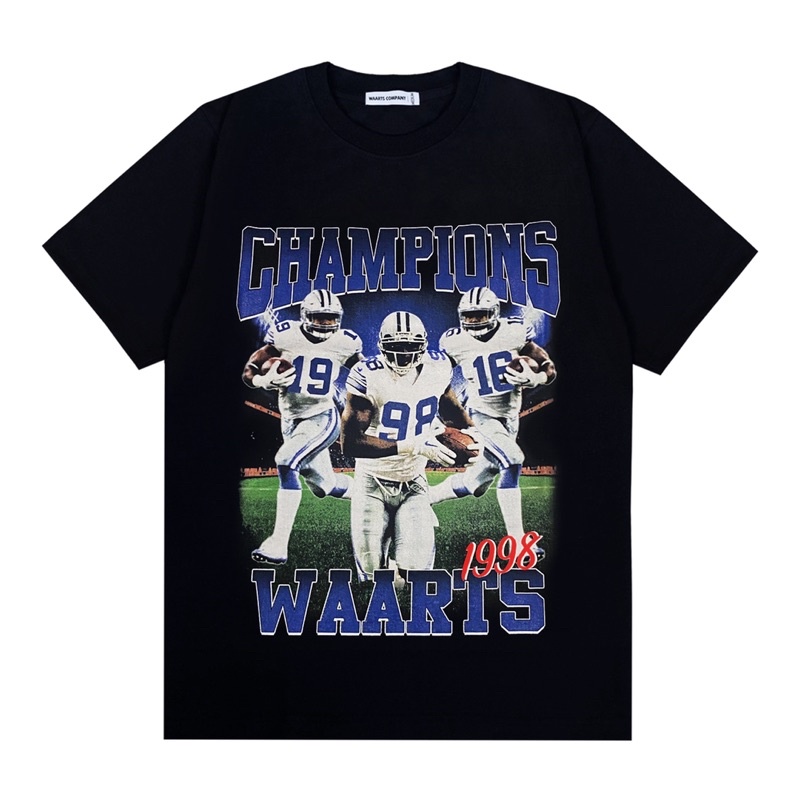Waarts Company - Tshirt Rugby Champions - Black