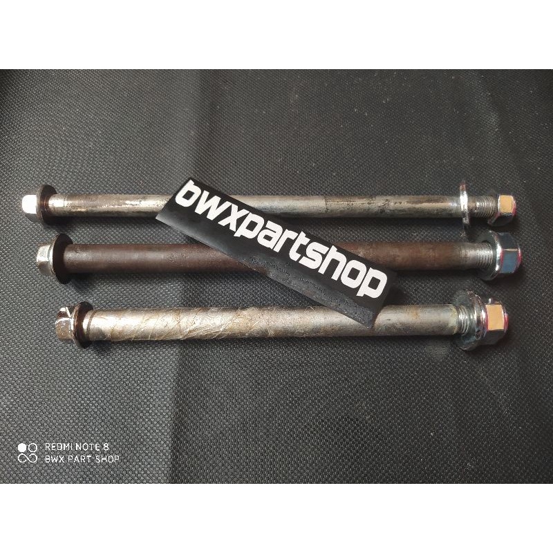 Satu Paket As Arm As Roda Depan Belakang Motor Yamaha RX KING ORIGINAL MODIFIKASI CHROME Krum celup