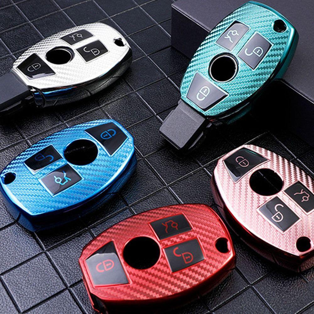 Populer Remote Key Case New Skin Protector Key Fob Cover Untuk Mercedes-Benz AMGACES