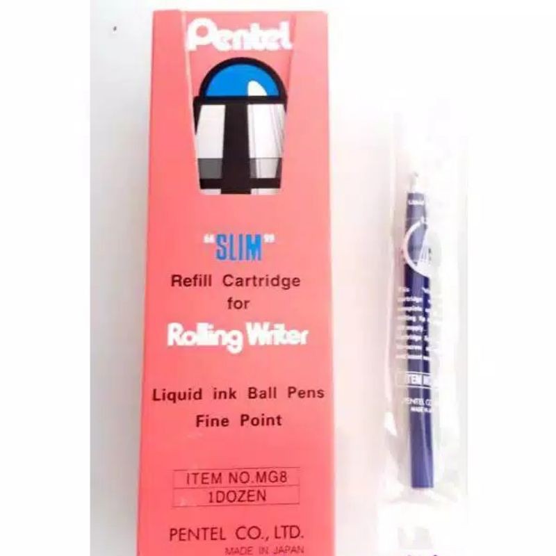 

Isi Bolpoin /refill bolpen pentel MG8 Hitam