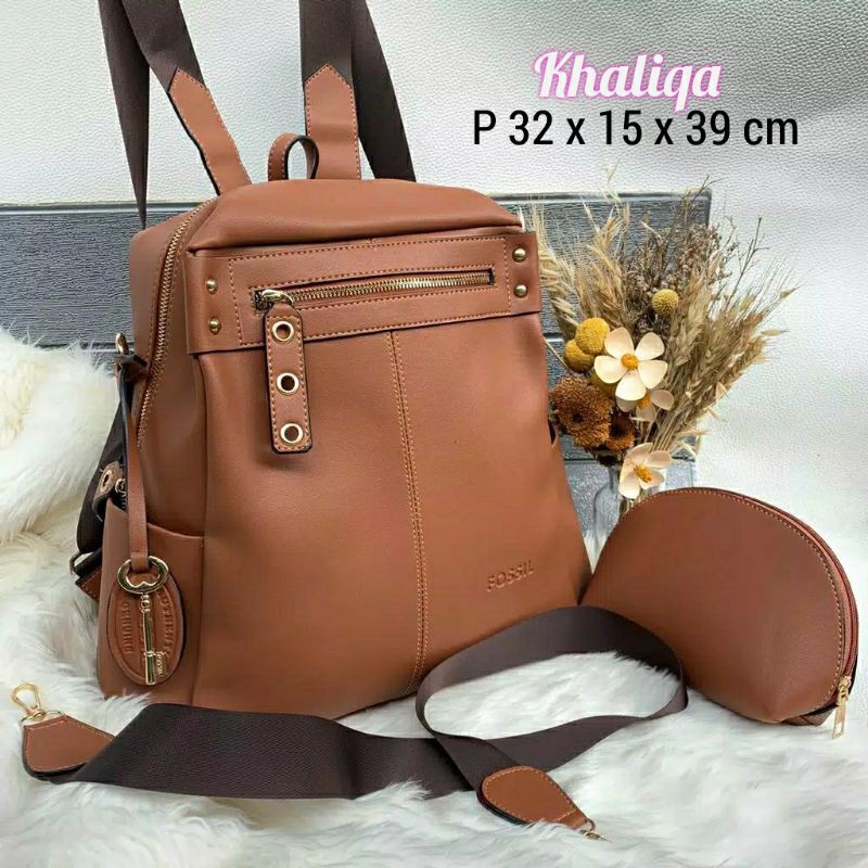 RANSEL KODOK WANITA 3 FUNGSI | TAS PUNGGUNG KULIT BERKUALITAS TERMURAH UKURAN BESAR