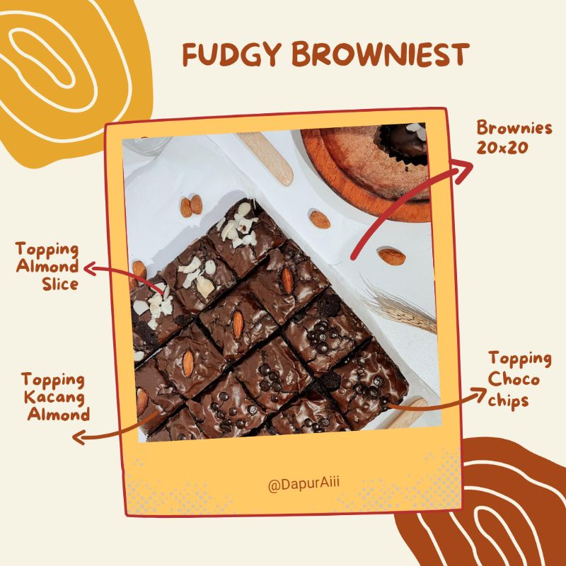 

Fudgy Brownies ukuran 20x20