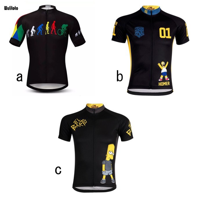 Baju Jersey Cycling Sepeda Import WULITOTO The Simpsons Bahan Premium