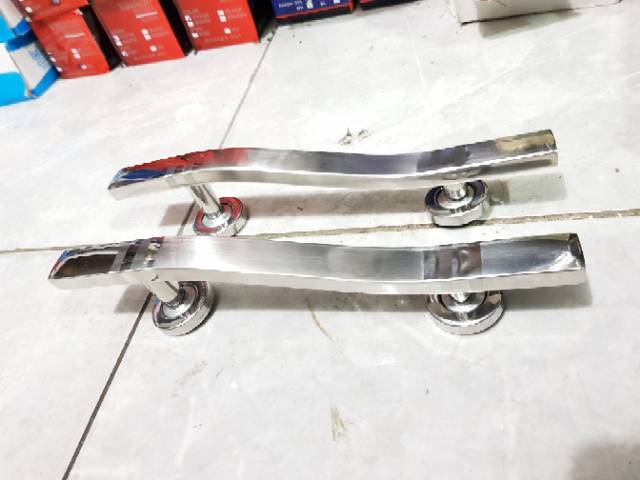 Paket handle pintu stainless 25cm 1set + body pelor PROMO TERMURAH