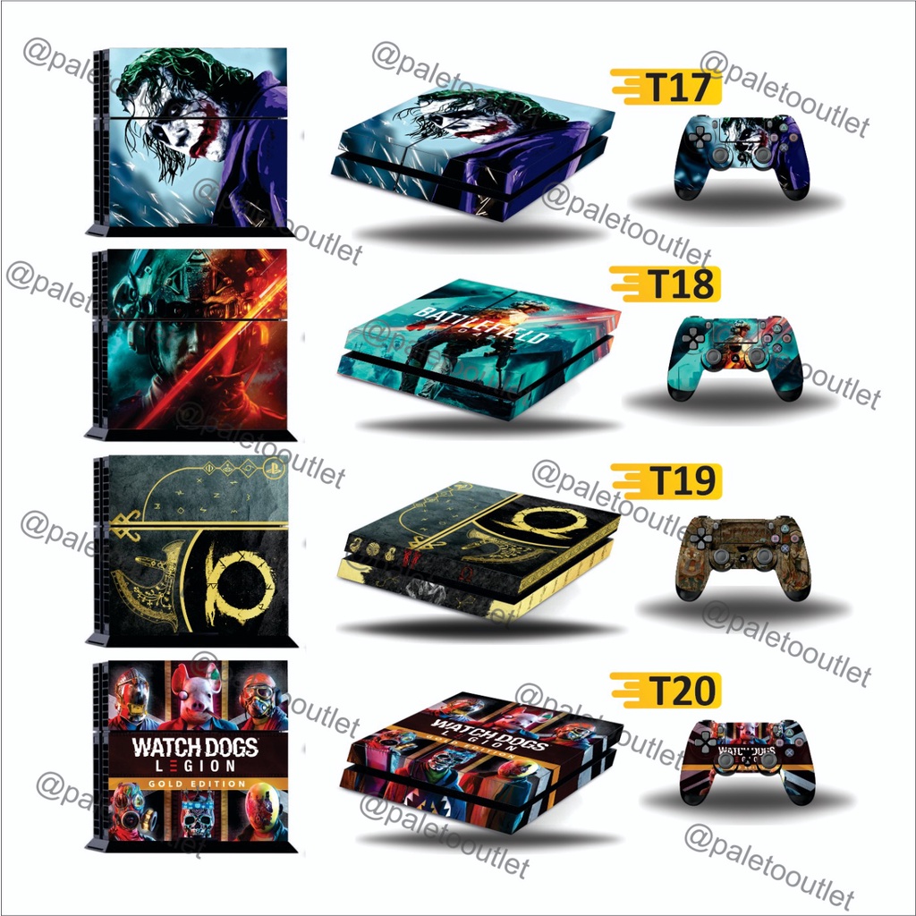 Vinyl Sticker Garskin Ps4 Slim Ps4 Fat Ps4 Pro