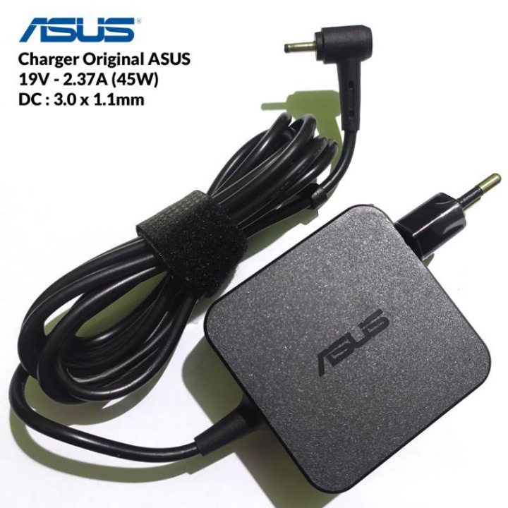 Adaptor Original Asus Zenbook UX21 UX21E UX31 UX31E /19V 2.37A 3.0*1.1mm 45w Plug in Square