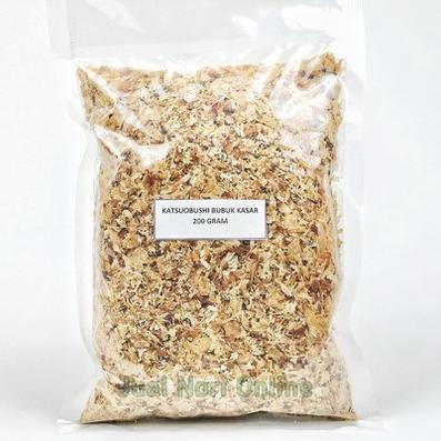 

(L-IMT ❤) Katsuobushi Bubuk kasar 200gram Grade D ikan cakalang bonito dasi taburan takoyaki halal kaldu ikan||pasti dikirim