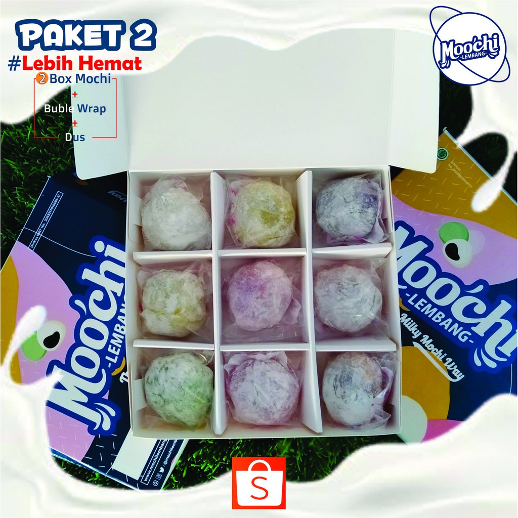 MOCHI SUSU LEMBANG | Jajanan | Oleh Oleh - Makanan - Cemilan - Kue Lembang | Makanan Hemat - 2 Box