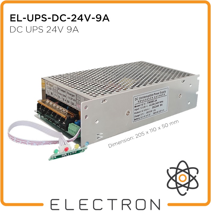 EL-UPS-DC-24V-9A Switching Power Supply Backup Battery Charging Aki