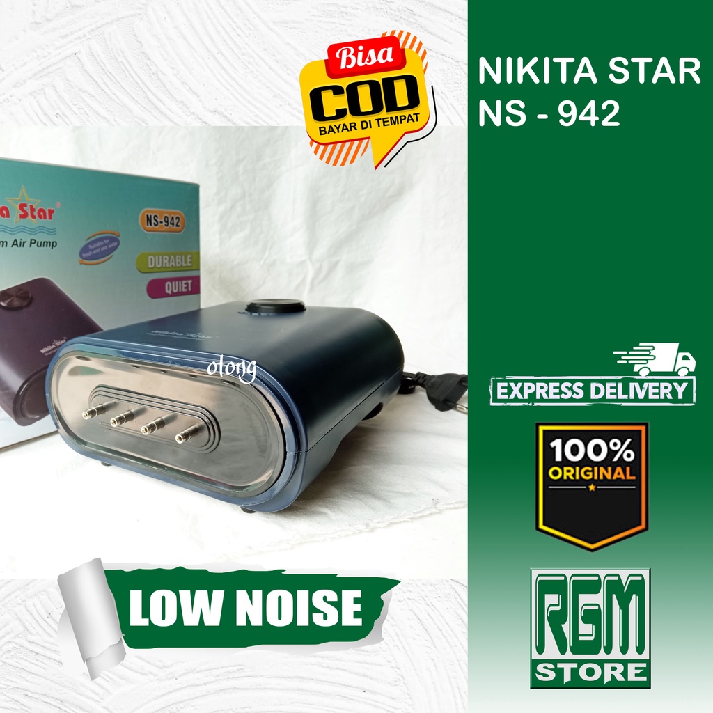 NIKITA STAR NS 942 NS942 mesin aerator pompa udara air pump aquarium