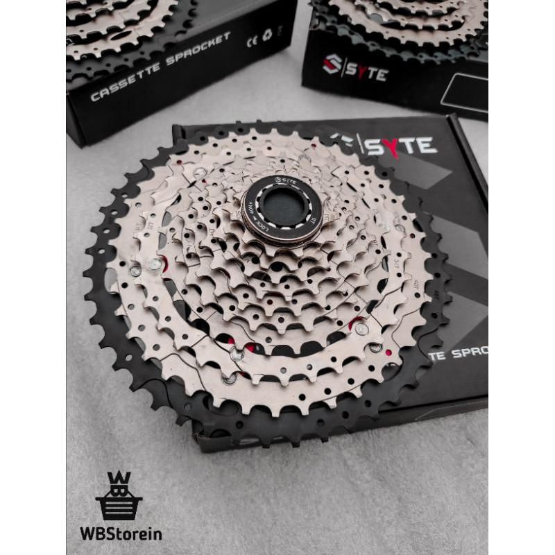 Sprocket 10 Speed 11-46T Cassette SYTE Gear Ger Sproket 10Speed 11 - 46T Slop Sepeda Mtb Seli Minion