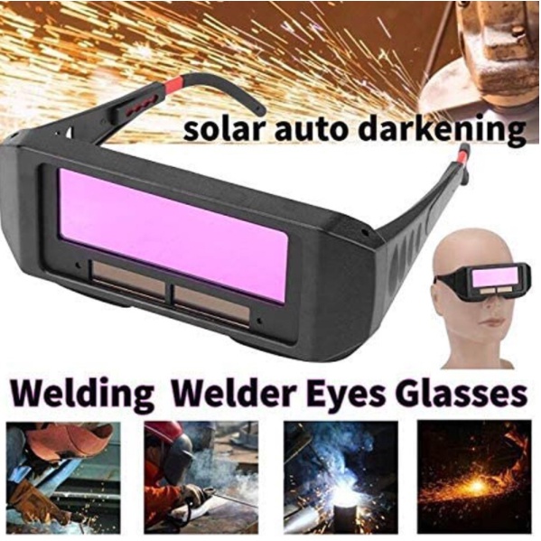 Kacamata Las Otomatis Kacamata Tukang Las Anti Silau Solar Kacamata Welding Glasses Auto Darkness