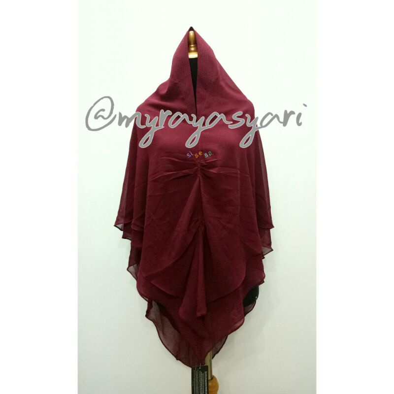 Khimar sisesa makiyyah maroon sale