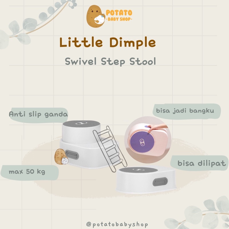 Little Dimple Swivel Step Stool - Pijakan Tangga Anak