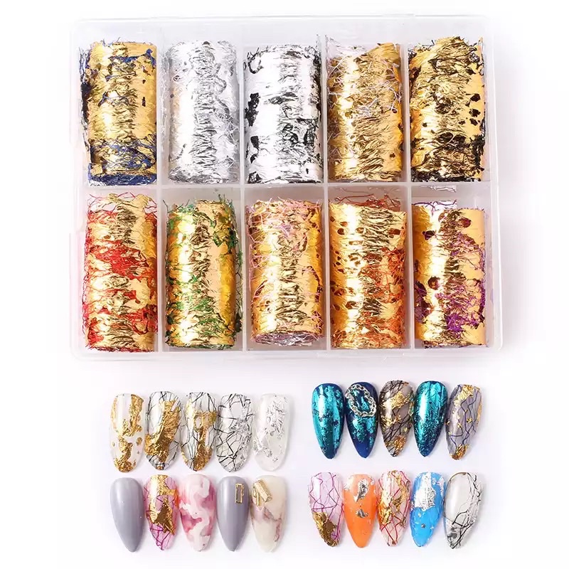 ACC FOIL LASER JARING HIASAN NAIL ART