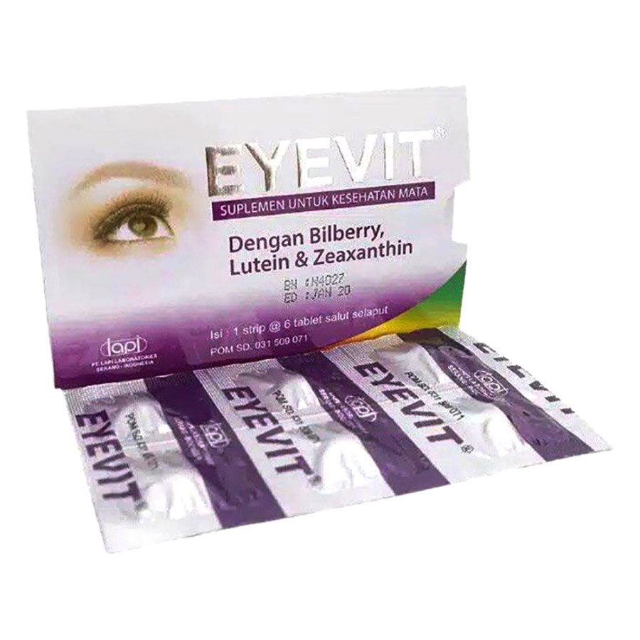 Vitamin Mata Eyevit per Strip isi 6 Tablet