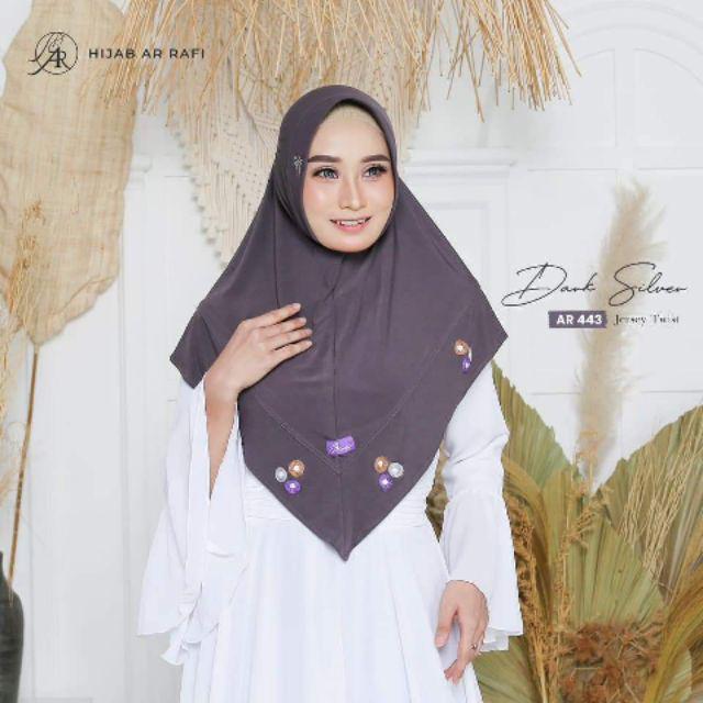 TERLARIS ✅ AR 443 hijab ar rafi original hijab instan bergo arrafi | INAYAHHIJAB-Darksilver