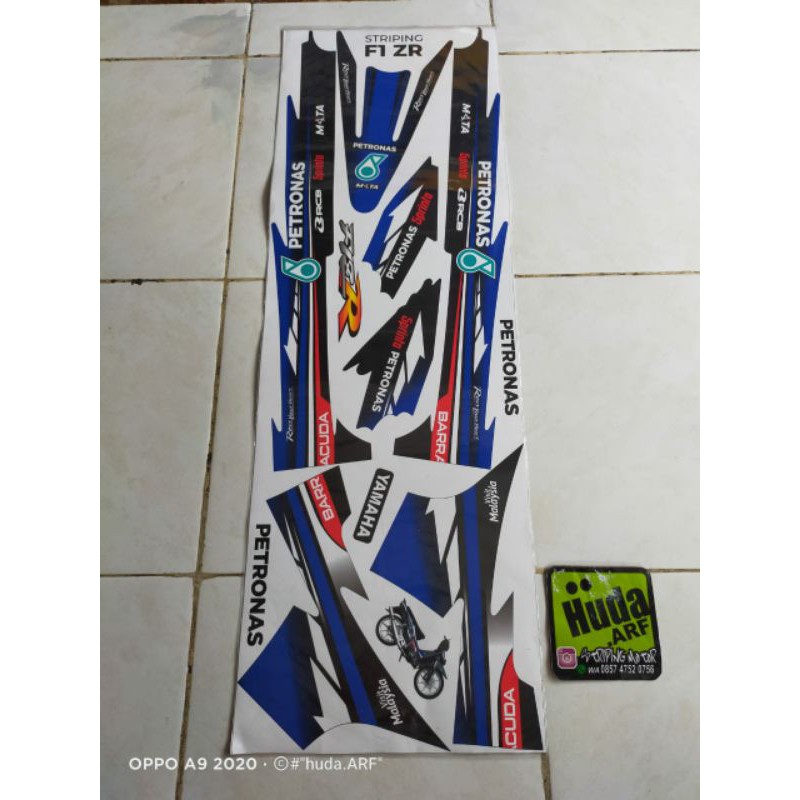 Striping lis sticker Variasi Yamaha Fiz R Petronas Biru,Merah,Toska