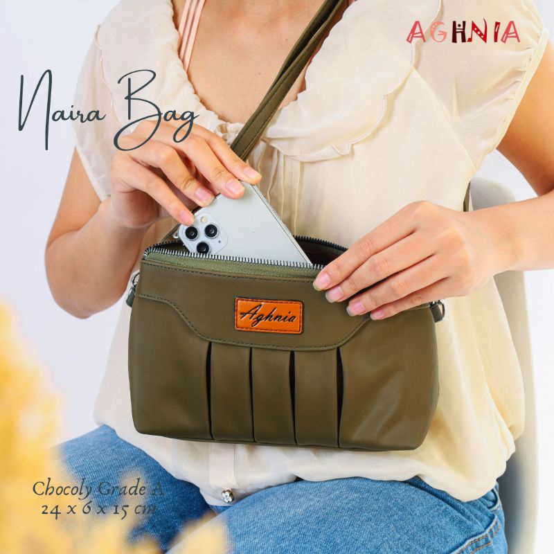 NAIRA BAG BY AGHNIA / TAS SELEMPANG NAIRA / TAS PLISKET / TAS AGHNIA / INOE / BUYA / GABIA