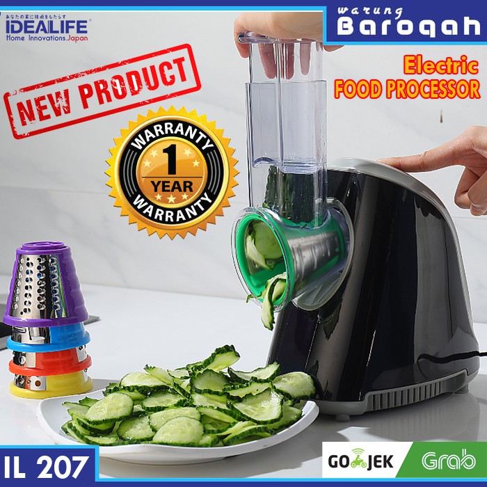 PRODUK- IDEALIFE IL-207 ELECTRIC ALAT PEMOTONG SAYUR DAN BUAH /PARUTAN BAWANG .