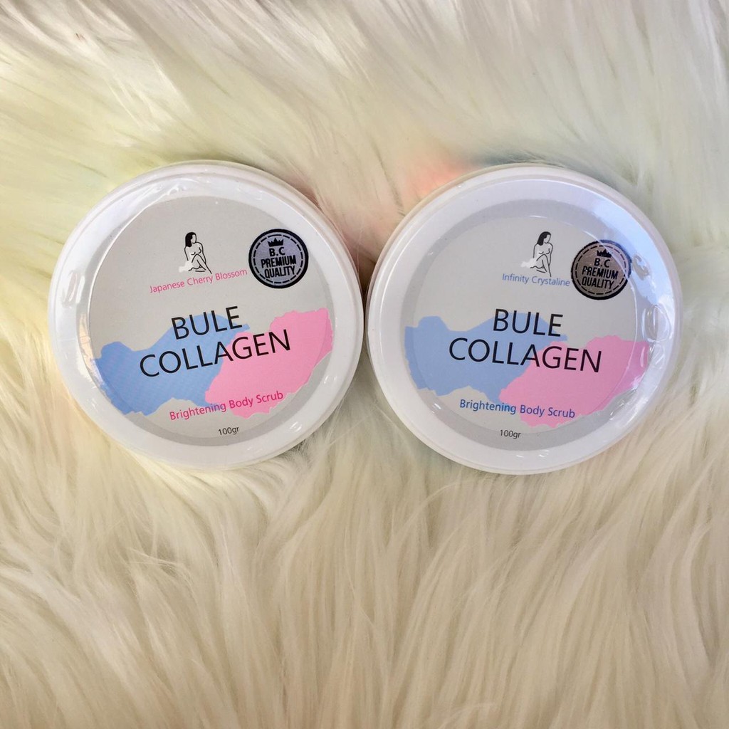 Bule Collagen Brighening Body Scrub | Pemutih Badan 100% Original